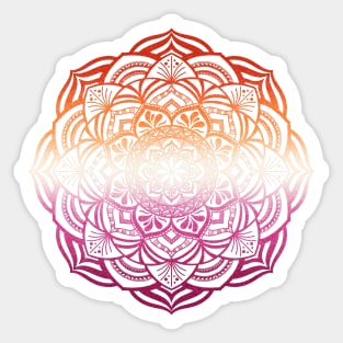 Gradient Lesbian Mandala Sticker